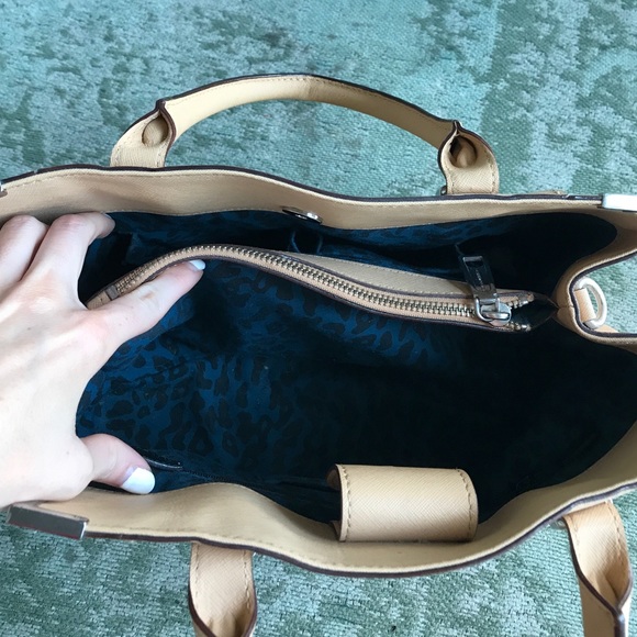 Rebecca Minkoff Nude Leather Amorous Satchel Purse - Picture 3 of 4